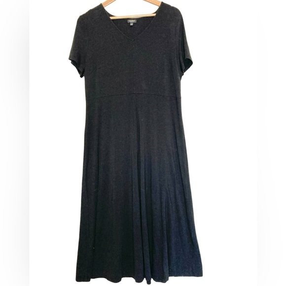 2/$30 Talbots Wom Petite Xp Cotton Modal V-Neck Short Sleeve T-Shirt Maxi Dress - Picture 1 of 9